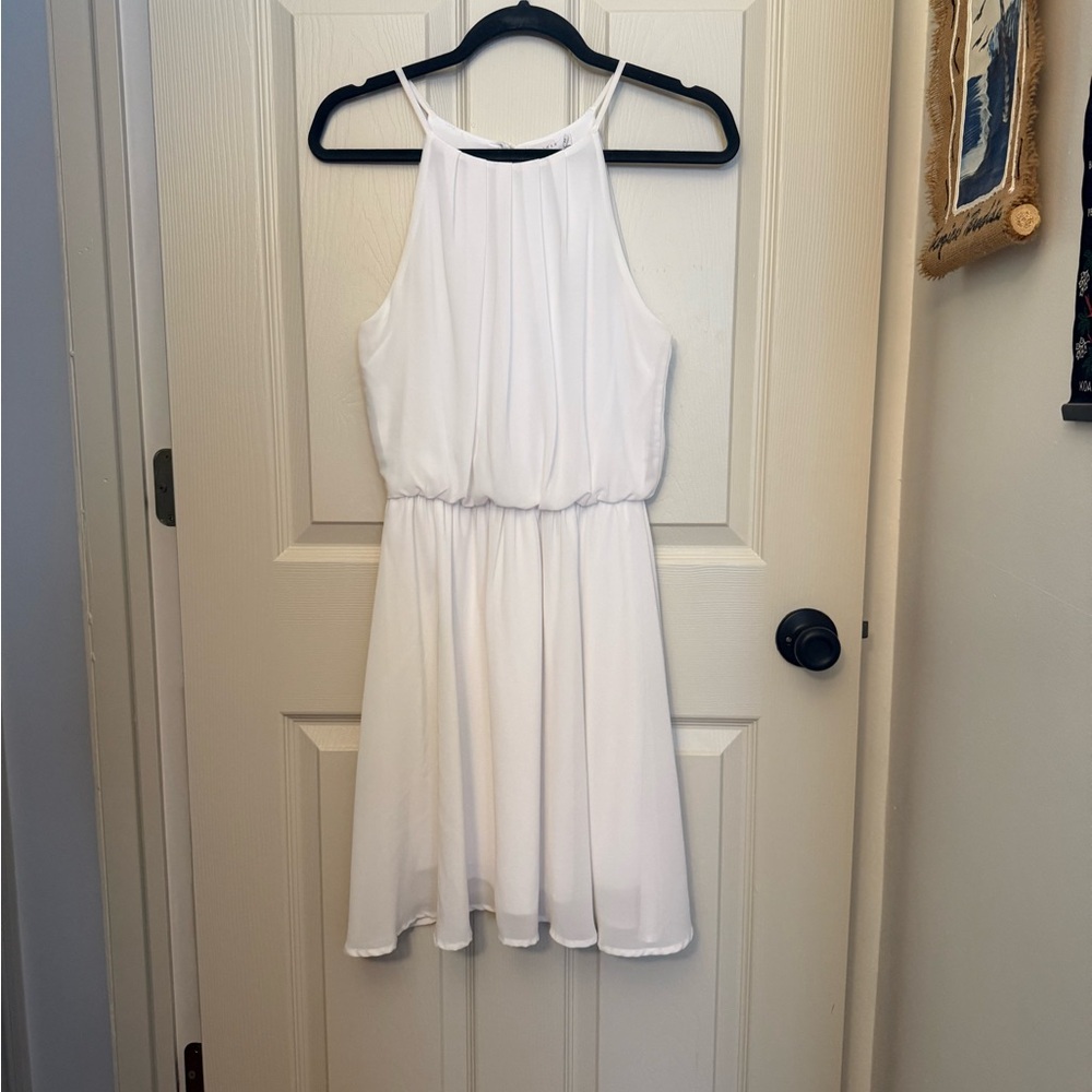 White Chiffon Dress